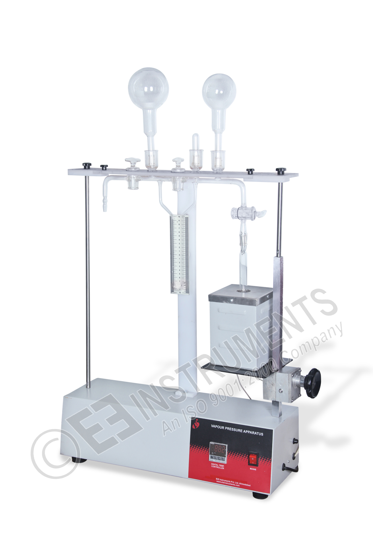 VAPOUR PRESSURE MOISTURE DETERMINATION APPARATUS WITH GLASS PARTS